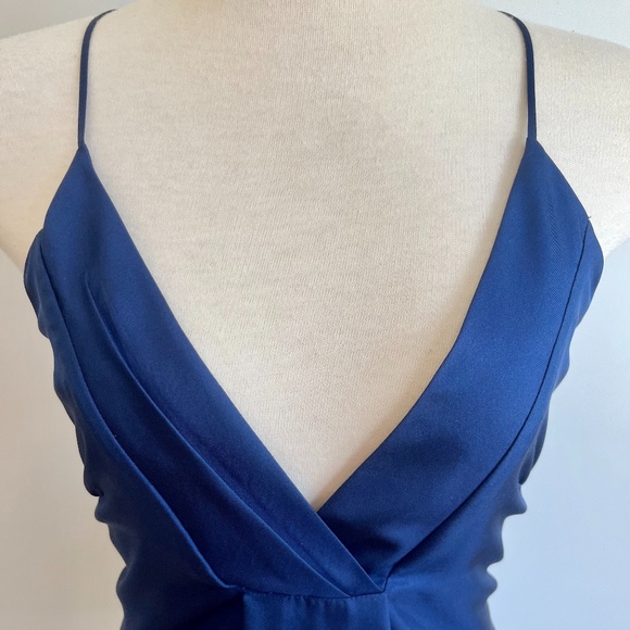 Like-New Blue ‘Club Monaco’ Silk Racer-Back Cami/Tank - Picture 3 of 16
